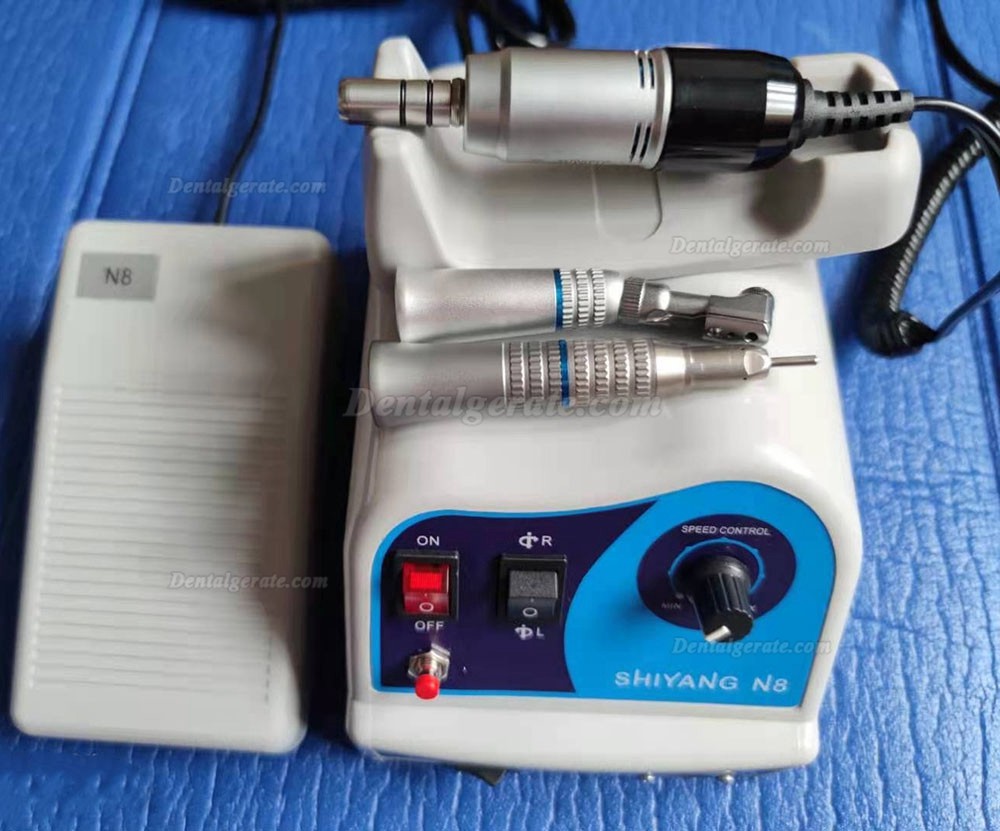 Shiyang N8 S03 Mikromotor mit Winkelst&uuml;cke + Gerade handst&uuml;ck + Luftmotor